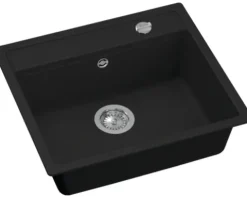 CENTA Spüle BATEN 60 570 x 510 mm schwarz BATEN 60 BL