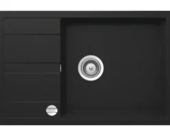 CENTA Spüle FELIS 60 780 x 500 mm schwarz FELIS 60 BL
