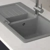 CENTA Spüle MERGA 60 860 x 435 mm grau MERGA 60 LG