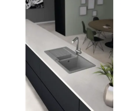 CENTA Spüle MERGA 60 860 x 435 mm grau MERGA 60 LG