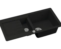 CENTA Spüle MERGA 60 860 x 435 mm schwarz MERGA 60 BL