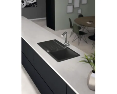CENTA Spüle NAOS 45 860 x 435 mm schwarz NAOS 45 BL