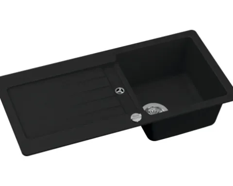 CENTA Spüle NAOS 45 860 x 435 mm schwarz NAOS 45 BL