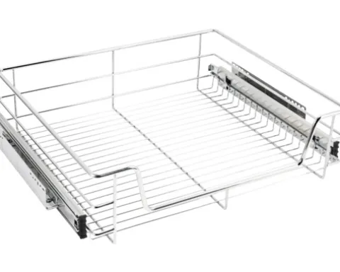 CENTA Teleskop Schublade für 60er Schrank chrom