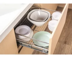 CENTA Teleskop Schublade für 60er Schrank chrom