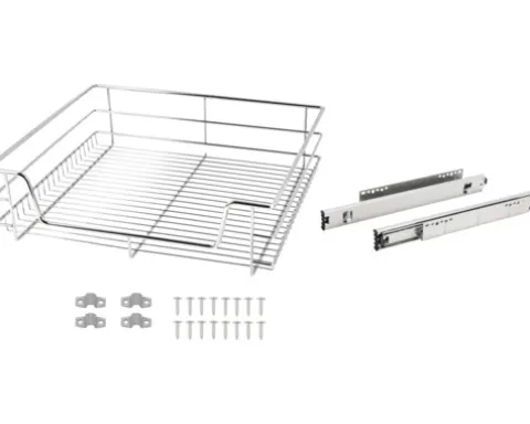 CENTA Teleskop Schublade für 60er Schrank chrom