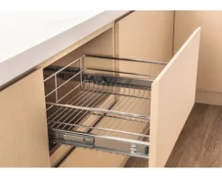 CENTA Teleskop Schublade für 60er Schrank chrom