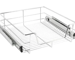 CENTA Teleskop Schublade für 50er Schrank chrom