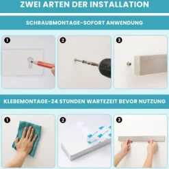 CHEFGASTRO Magnetleiste magnetische Messerleiste Messerhalter aus Stahl | HxBxT 4x40x1,6cm | Inkl. 3 silberne Haken | Silber | extra stark magnetischer Messerstreifen zum Kleben oder Schrauben