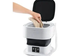 CLEANmaxx Mini-Waschmaschine faltbar Fassungsvermögen 1 kg 260 U/min