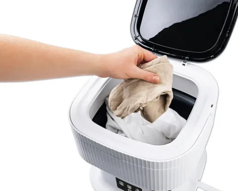 CLEANmaxx Mini-Waschmaschine faltbar Fassungsvermögen 1 kg 260 U/min