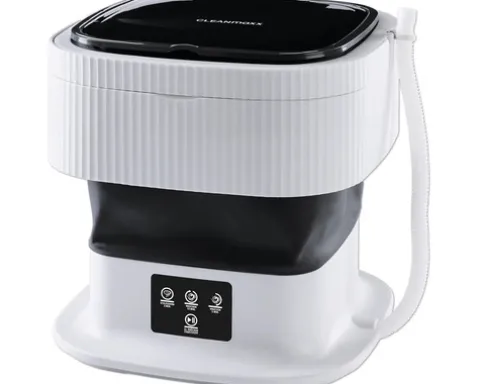 CLEANmaxx Mini-Waschmaschine faltbar Fassungsvermögen 1 kg 260 U/min