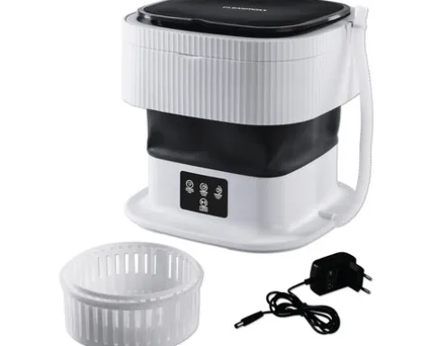 CLEANmaxx Mini-Waschmaschine faltbar Fassungsvermögen 1 kg 260 U/min