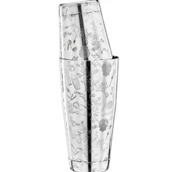 Cocktail shaker - Collabo TIN oN TIN Edelstahl - 28oz/18oz - mit Gravur - Limited Edition