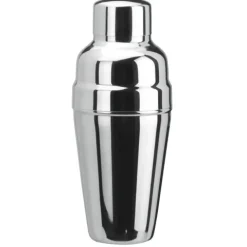 Cocktail shaker 3tlg. - Edelstahl mit Eisrückhalter - 500 ml.