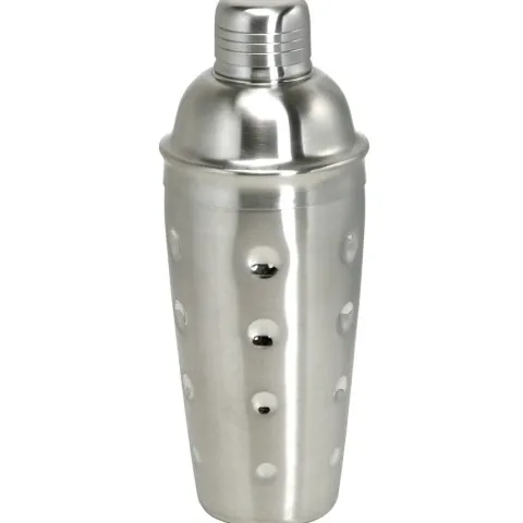 Cocktail shaker 3tlg. - Edelstahl mit Sieb - 700 ml.