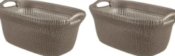 Curver Knit Wäschekorbe 40L 2er Set