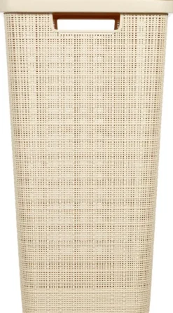 Curver Wäschekorb Jute mit Deckel - 2er Set