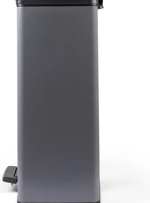 Curver Deco Bin Duo Mülleimer - 26L+ 26L - mit Pedal, cool grey