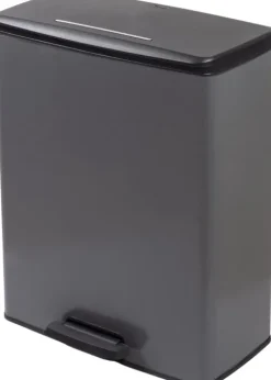 Curver Deco Bin Mülleimer - 65L- mit Pedal - cool grey