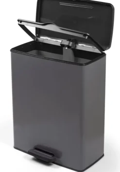 Curver Deco Bin Mülleimer - 65L- mit Pedal - cool grey