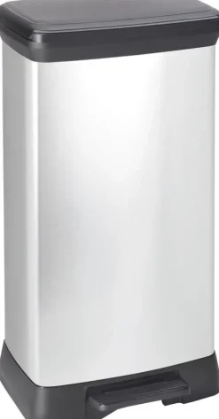 Curver Deco Bin Treteimer - 50L - Silber Metallic