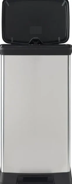 Curver Deco Bin Treteimer - 50L - Silber Metallic