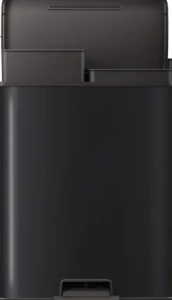 CURVER DECO DUO BIN Mülleimer, Kunststoff, Silber metallic, 2 x 26 L