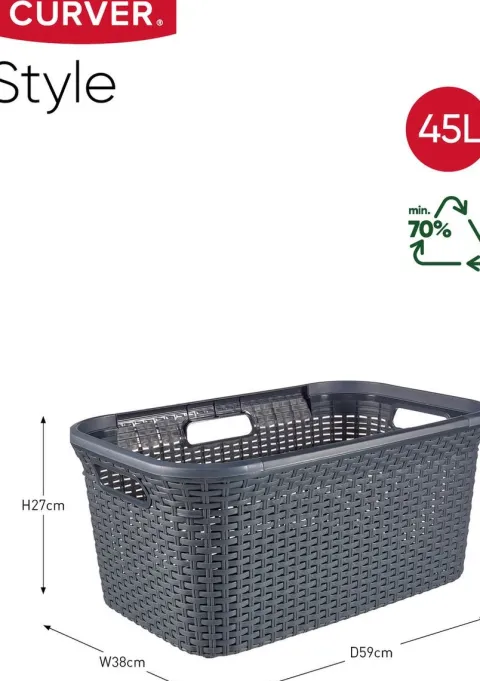 Curver Style Wäschekörbe 45L 2er Set