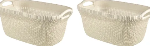 Curver Wäschekorb Knit - 2er Set