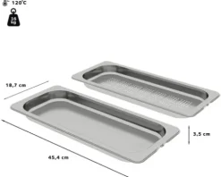 Dampfbehälter Bosch gelocht und ungelocht Size M edelstahl HEZ66D52