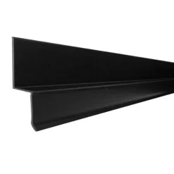 Daprona Noppenbahnprofil 20x 1m x 13,8mm PVC Schwarz Wandanschlussleiste
