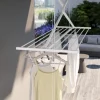 Decken-Wäscheständer Foxydry Mini 152 cm aus Aluminium – seilzugbetrieben, platzsparend, Trockenlänge 11.5 m