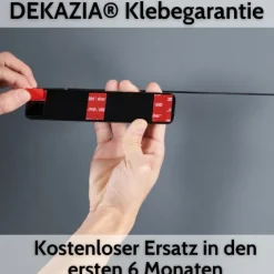 DEKAZIA® Küchenrollenhalter schwarz | Küchenrollenhalter ohne Bohren Küchenrollenhalter Wand Küchenpapierhalter Halter Küchenrolle Papierrollenhalter Küchenrollenhalter Edelstahl Kuchenrollenhalterung