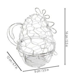 Dekorativer Osterkorb in Huhnform für Ostereier und Frühlingsdeko