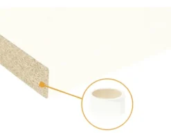 Dekorkante Uni weiß 650x45 mm (2 Stück)