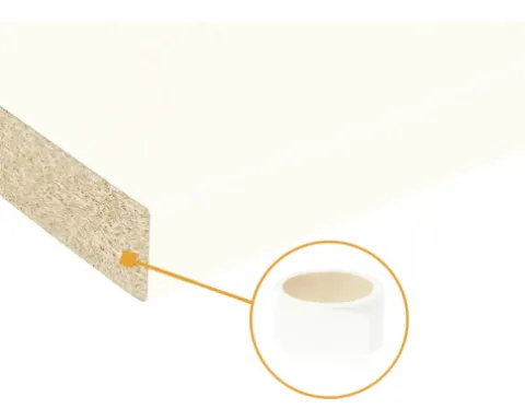 Dekorkante Uni weiß 650x45 mm (2 Stück)