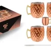 Diamond Moscow Mule Becher Set Kupfer