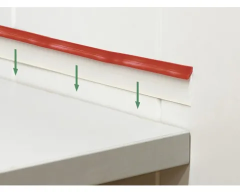 Dichtprofil silco-flex weiß Länge: 4200 mm