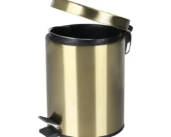 Differnz Treteimer mit Absenkautomatik 5L matt gold