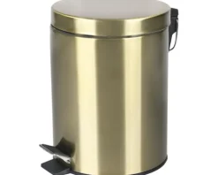 Differnz Treteimer mit Absenkautomatik 5L matt gold