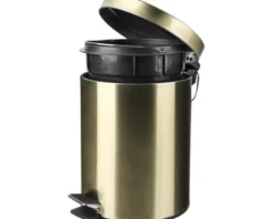 Differnz Treteimer mit Absenkautomatik 5L matt gold