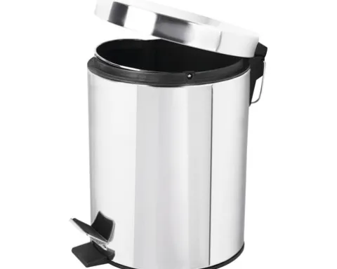 Differnz Treteimer mit Absenkautomatik 5L chrom