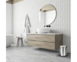 Differnz Treteimer mit Absenkautomatik 5L matt chrom