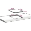 Domino Kochfeld Amica 30 x 52 cm 2 Kochzonen KMC 13281-3 C