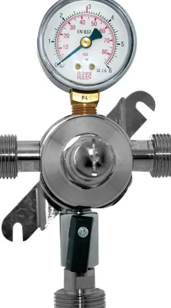 Druckminderer, Zwischendruckregler für CO2, N2 und Mischgas (Bier) 3bar