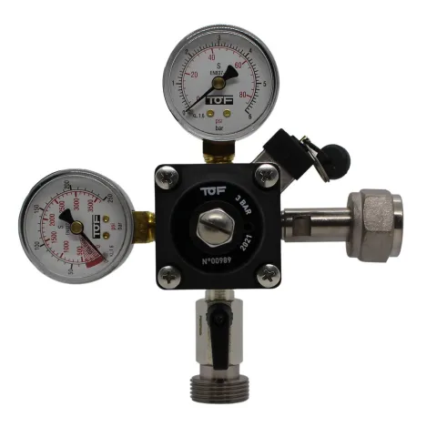 Druckminderer, Druckregler, Druckreduzierventil - CO2 für Bier Zapfanlage 3 bar, 1-leitig