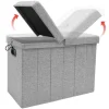 DuneDesign 85 Liter Wäschekorb mit Deckel & Wäschesack - 62x31 Wäschekorb mit Sitzfunktion - Faltbarer Laundry Organizer Wäschekorb Hocker Wäschesammler mit Deckel Wäschekorb Schlafzimmer Wäsche Truhe
