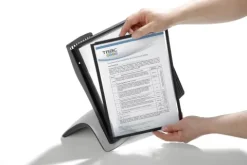 Durable 585501 Tisch-Sichttafelsystem Sherpa Style Table 10, mit 10 Sichttafeln A4, schwarz