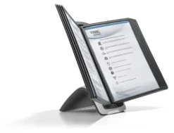 Durable 585501 Tisch-Sichttafelsystem Sherpa Style Table 10, mit 10 Sichttafeln A4, schwarz